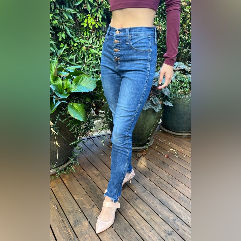 Madewell 10” high rise skinny jeans